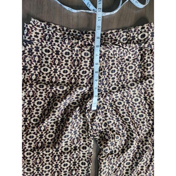 VINTAGE Y2K Caché Mid Rise Belted Wide Leg Cheetah Psychedelic Size 4 Euc - Picture 5 of 6